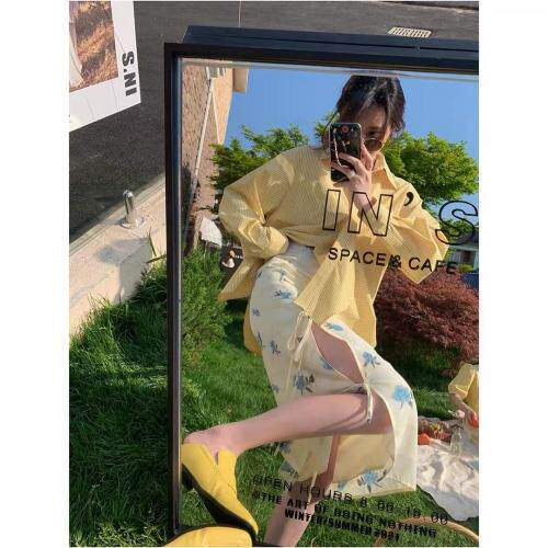 不规则设计款衬衫，女装衬衫，UPUP