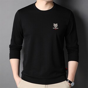 Q22076钱塘2020-2中青年男士秋季薄款帅气休闲潮流长袖卫衣P39图片