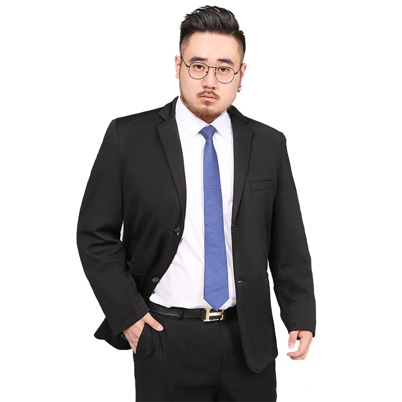 春装新款男士西装时尚休闲西服上衣外套L-8XL加肥大码18007款,男装西服,星座802