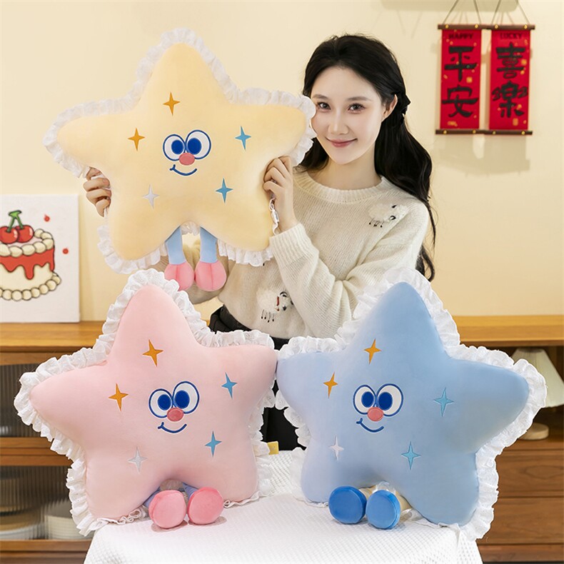 星星抱枕（有版权），云酷毛绒玩具