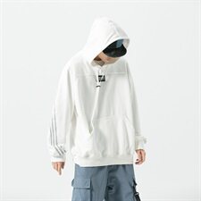 【】A003-HW3117-P55新款三条杠连帽卫衣男无影墙，男装卫衣，电商A003