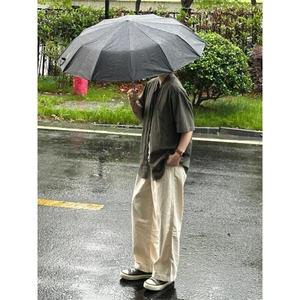 竹节棉立领短袖衬衫 1302-GC61-P35控68 成分100棉图片