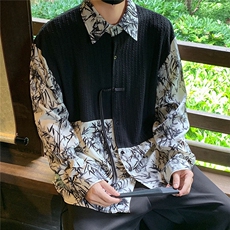 新中式长袖套装TZ88797P90衬衫CS88799P45控78裤子88798P45控68，男装衬衫，星座226-1