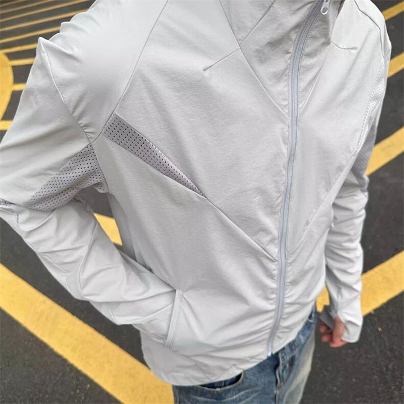 春夏款高品质冰感速干防晒服休闲户外运动外套透气弹力机能风夹克，男装防晒衣，电商A486-1