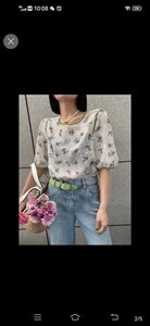 法式花色连衣裙均码现货，女装连衣裙，G