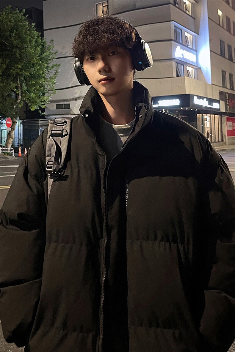 外景冬季新款加厚面包服男宽松保暖棉衣情侣立领外套MF00377/P90,男装棉衣,电商B316