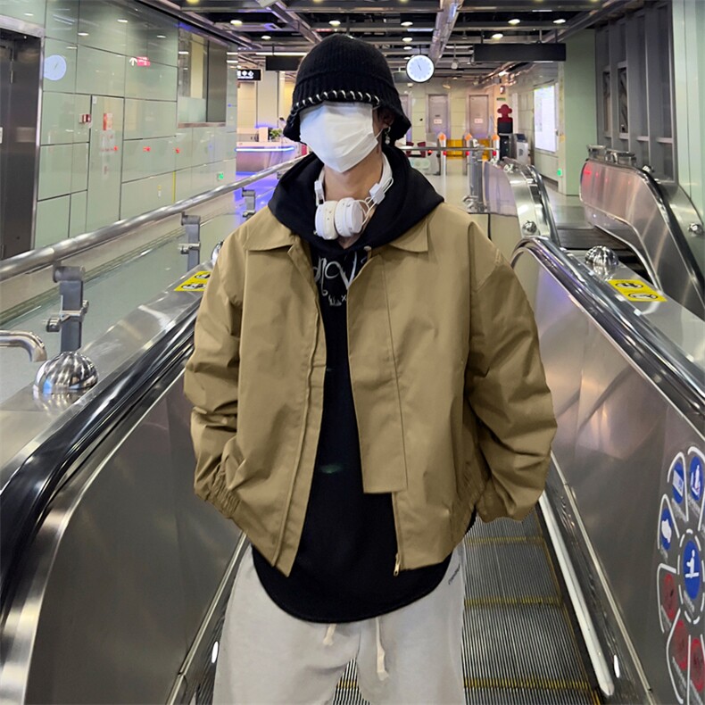 Wt33-P55美式潮牌短款垫肩夹克外套,男装夹克,星座1501-1