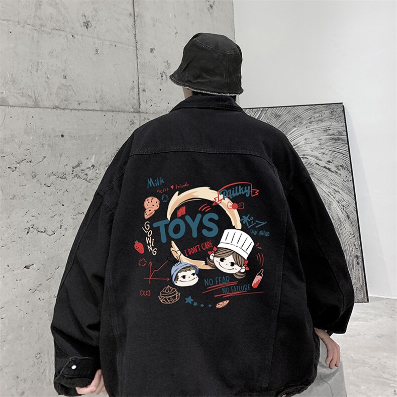 牛仔夹克男大码牛仔外套男茄克NJ77385-P60,男装工装外套,电商A040