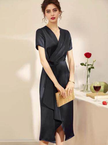 醋酸连衣裙，女装连衣裙，SUKEYI 舒可衣