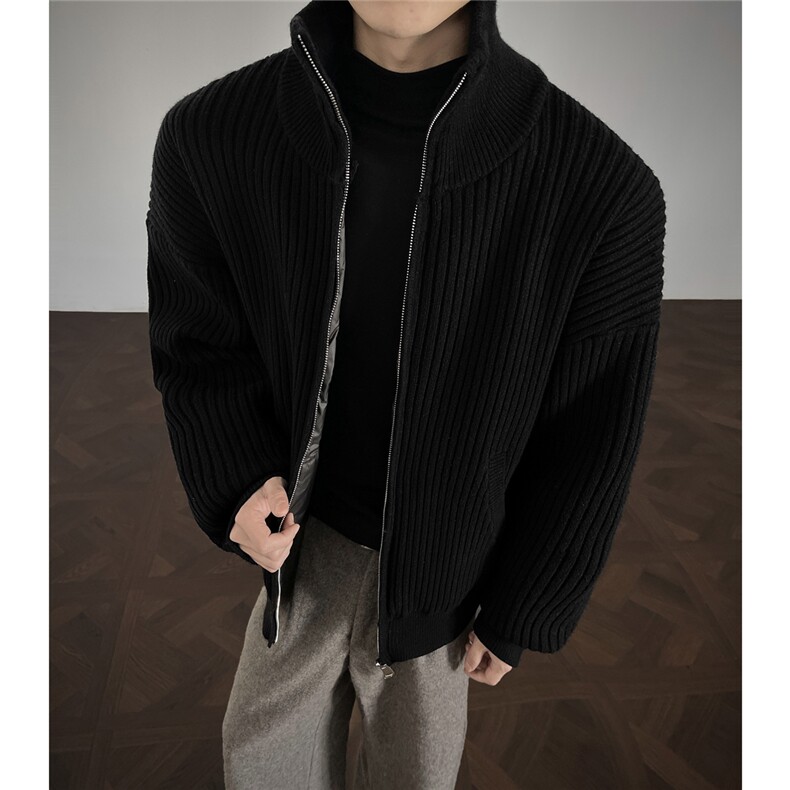现货冬季新款针织毛衣拼接棉服男冬季MY5013-特P105控188,男装针织衫/毛衣,电商A072