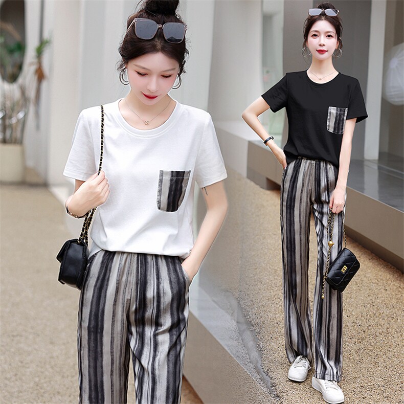 时尚优雅气质长袖衬衫+高腰开叉半身裙套装女春秋新款显瘦职业装，女装套装/套裙，梦依杭