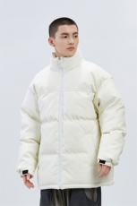 潮牌无影墙新款亮皮防水立领棉服潮流保暖棉衣M083-P100控139，男装棉衣，星座717