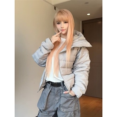 原宿潮流新款冬百搭户外轻薄保暖棉服内搭外穿连帽显瘦外套女流行，男装棉衣，星座506A