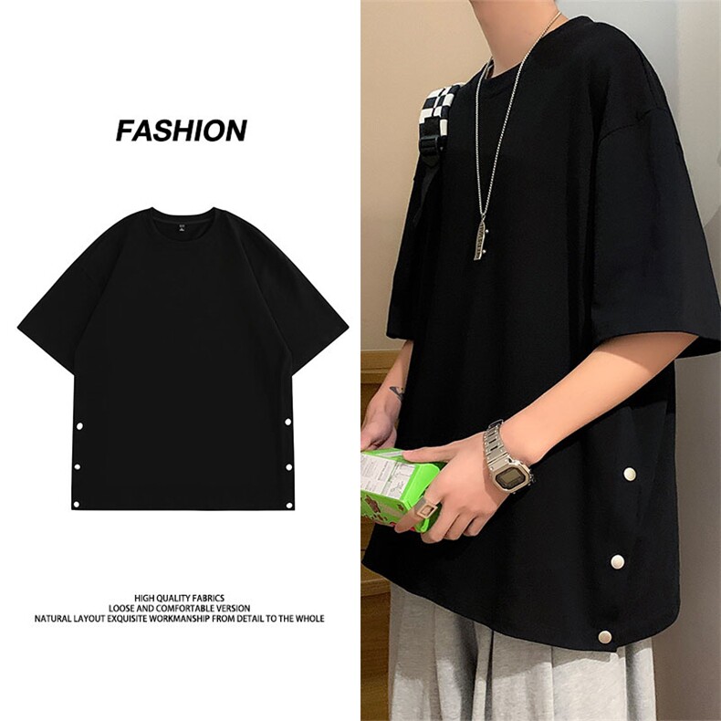 冰感230克棉M-8XL港风男士短袖宽松休闲T恤潮XZ109-T008-P42-控79,男装T恤,星座109