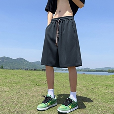 纯色抖音直播得物品质运动男菠萝格中裤五分休闲短裤K090P28控48，男装牛仔裤，电商C408(原B339-1)