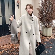 现货主推70毛手工羊毛大衣210K6339-P255-K378，女装双面呢大衣，浙宝210（原浙宝191）