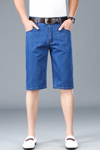 牛仔短裤新款男潮牌宽松大码直筒五分裤潮流休闲马裤夏季薄款中裤图片