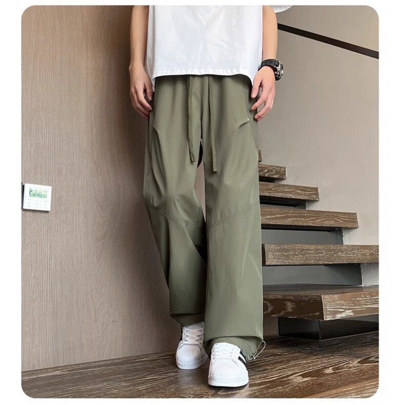 D27-P45冰丝速干网眼男款2025夏季薄款工装冲锋裤，男装牛仔裤，星座617A-1（原B318A）