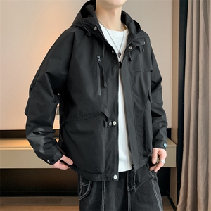 夹克外套男冲锋衣春秋季短款登山男士休闲工装轻户外JK136-P88,女生短款西裤搭配什么鞋子图片