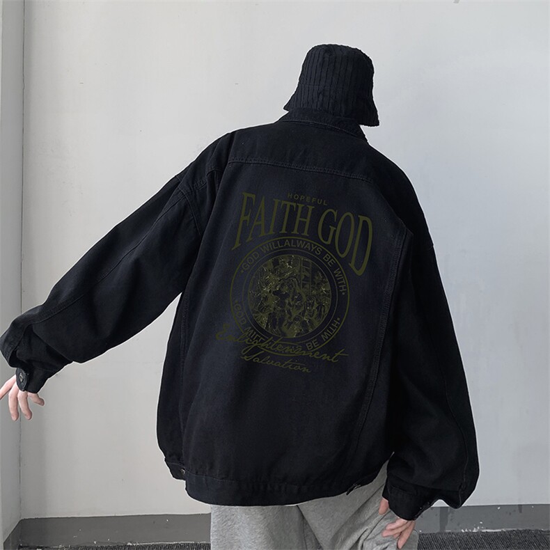 牛仔夹克男大码牛仔外套男茄克NJ77388-P60,男装夹克,电商A040
