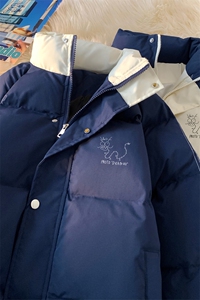 ！2025秋冬新款男士撞色立领棉服加厚棉衣MY203特P80图片