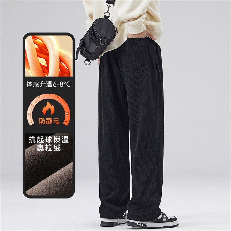 A178-1DY593AP85奥粒绒秋冬季美式休闲针织卫裤,男装休闲裤,电商A178-1