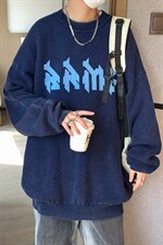 情侣个性针织衫宽松男毛衣圆领提花水洗做旧32434P88控108，男装针织衫/毛衣，星座517A-1