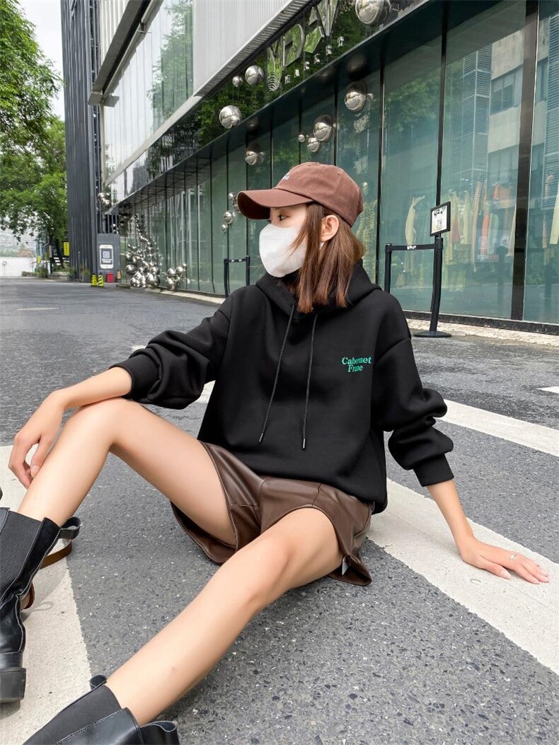 加厚卫衣，女装卫衣/绒衫，本色佳人