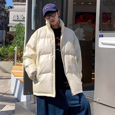 现货二开抖音得物供视频三防加厚PU皮质立领棉衣棉服LL2333，男装棉衣，电商A486