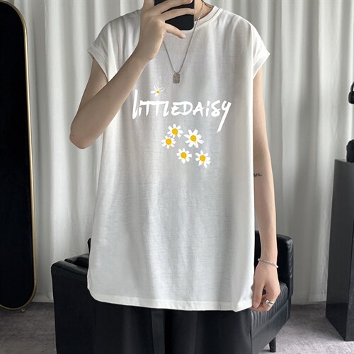 BX25068-P20 纯棉汗背心男士大码宽松汗衫男无袖t恤男 港风图片