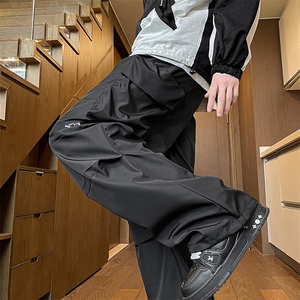 8XL-M刺绣冲锋裤男款大码春秋户外机能登山裤直筒阔腿裤KZ020P50图片