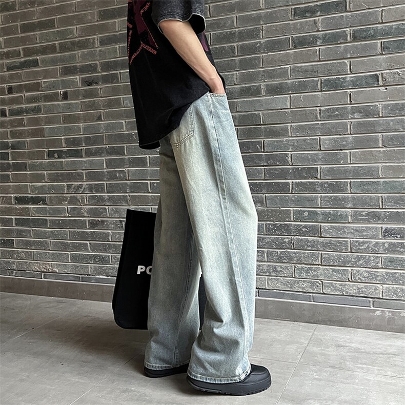 东信夏季薄款百搭舒适柔软宽松直筒牛仔裤子男562/P39,男装牛仔裤,星座902A
