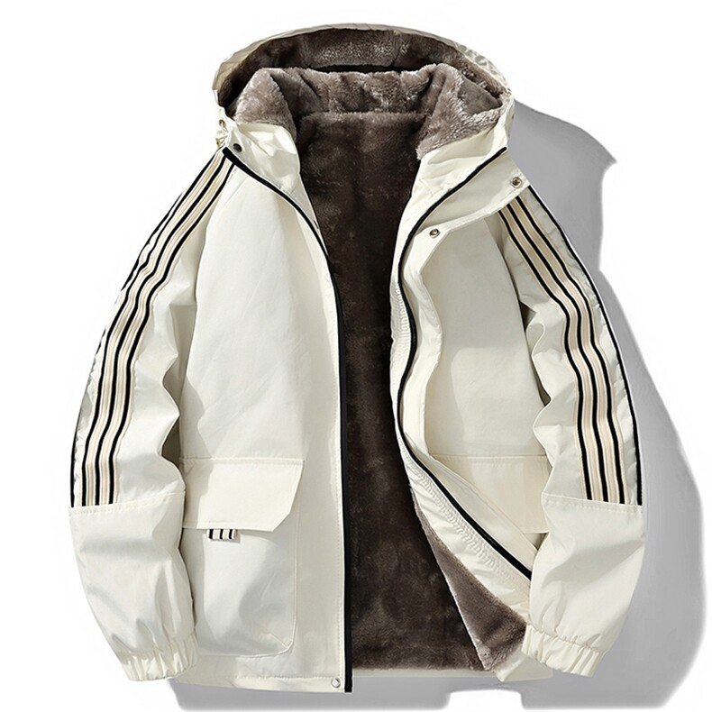 棉服夹克秋冬新款三条杠棉衣立领保暖加厚外套A436-5801-P90,男装棉衣,电商A436