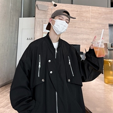 A818-P64美式高街ins潮牌宽松工装夹克复古多口袋飞行员棒球服，男装夹克，星座512-6