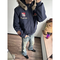 美式复古刺绣徽章座山雕棉衣外套男女冬季小众保暖夹克，男装夹克，四季星座505
