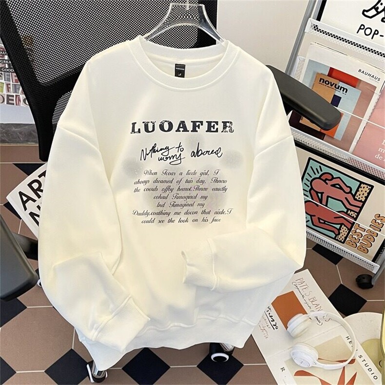 卫衣男女字母韩版潮流宽松百搭帅气2025春季ins外套WB423-P45，男装卫衣，星座412-3