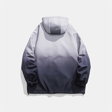 秋冬防水连帽扎染渐变颜色夹克外套冲锋衣宽松版型JK9262P-75，男装夹克，电商A128