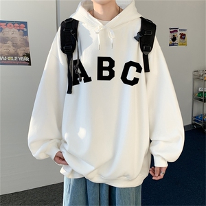 ！22秋季新款宽松大码港风ABC英文连帽卫衣LW1953-P35控58图片