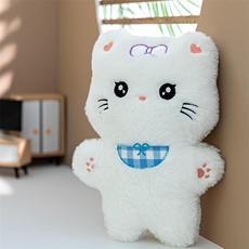 童话毛绒 蓝格猫咪可爱毛绒玩具小猫猫精品时尚玩偶八寸公仔娃娃机