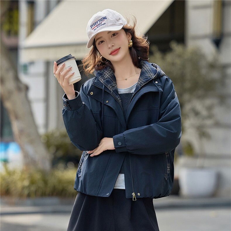 2025年冬季新款休闲短棉衣,女装棉衣/棉服,红依一坊