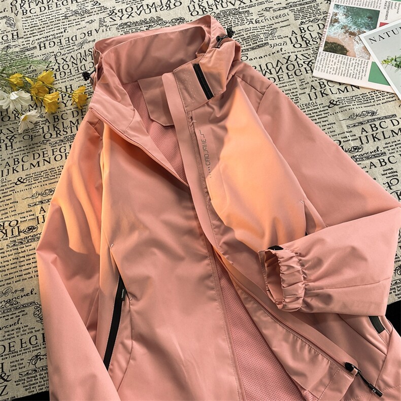 港风连帽冲锋衣情侣外套防风防水登山服夹克男JH-JK6266-P50,男装夹克,星座717