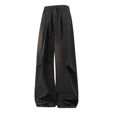 高品质鱼骨纹休闲亚麻棉裤新款宽松直筒裤A436-26011-P5085，男装棉裤，电商A436