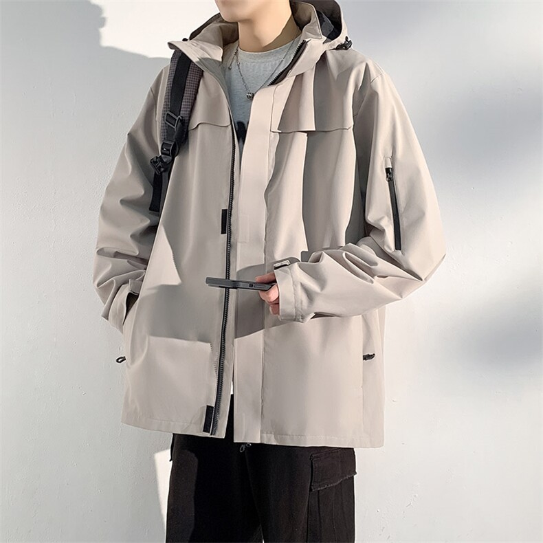 新款男女高品质户外登山服青少年学生冲锋衣夹克外套HS6606-P65,男装夹克,星座1206（原A206）