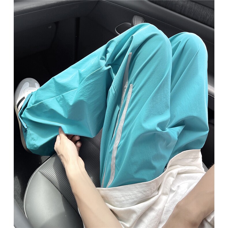 XZ612-K786-P55控79美式多巴胺运动街舞休闲裤拼接速干阔腿裤,男装休闲裤,星座612