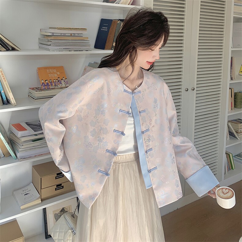 【现货】数据好！粉色印花外套B208-9016-P155K218，女装大码女装，浙宝208