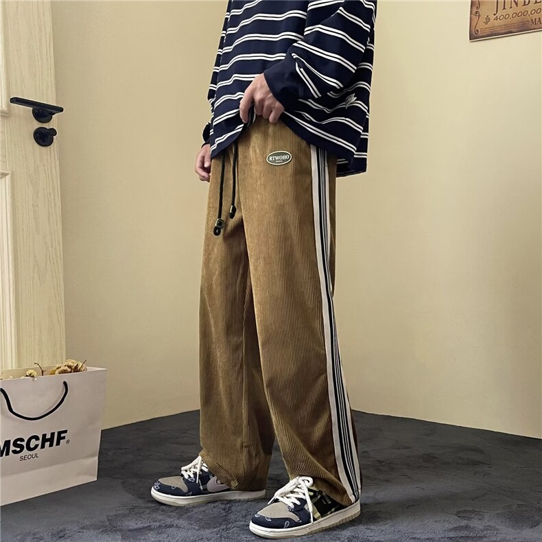 男秋季新款港风休闲裤灯芯绒pQ23P33,男装休闲裤,星座1116-2