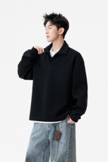 现货polo领长袖翻领卫衣男秋季新款休闲宽松上衣-A2278TP50控89，男装卫衣，电商B241