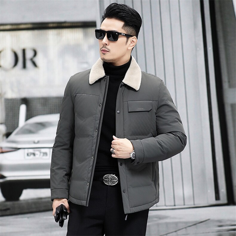 M6808-11钱塘2020-3冬季厚款时尚休闲简约中年男士羽绒服P183,男装羽绒服,钱塘207-3