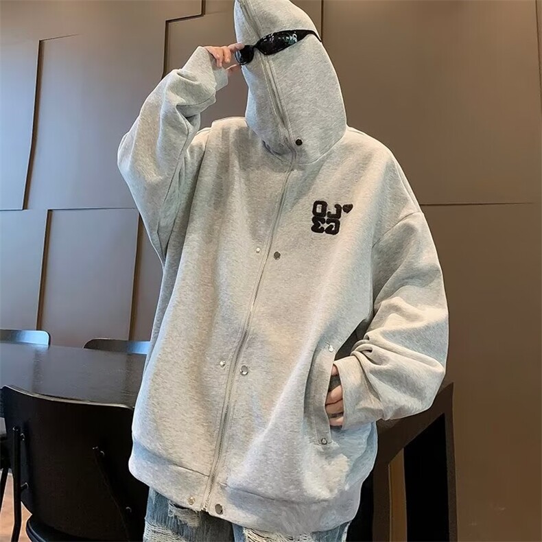 E24P55春秋男女同款新款卫衣男生套头衫时尚宽松图片