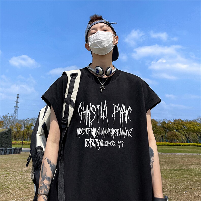 量大优供视频得物直播品质230克夏季纯棉背心无袖T恤WB218，男装背心/马甲，电商A486